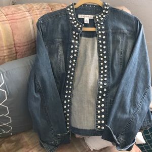 Chico’s Platinum Denim Jacket